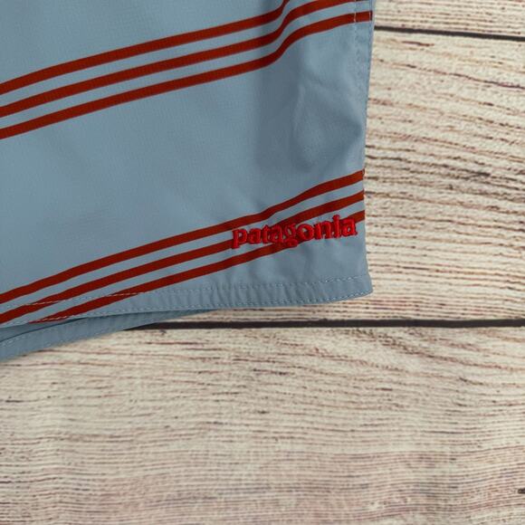 Patagonia Stretch Planing Board Shorts Men's Size 35 Blue/Red - Picture 4 of 8